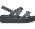 Brooklyn Low Wedge Knot Sandal - Carbon