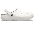 Classic Lined Clog - White / Grey