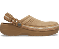 Crafted Vegan Suede Stitch Clog - Sepia