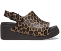 Dylan Platform Animal Slide - Leopard/Espresso