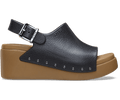 Dylan Studded Platform Slide - Black/Sepia