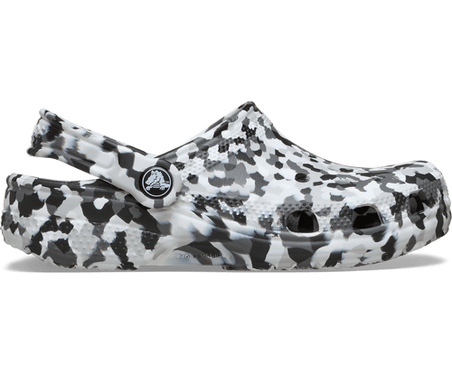 Kids' Classic Confetti Clog - Black / White