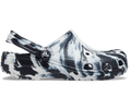 Kids' Classic Marbled Clog - Black / White