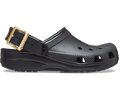 Kids' Classic Metallic Buckle Clog - Black